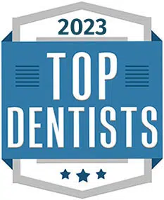 A badge indicating that Dr. Sharon Eder, a Westchester County orthodontist, is a Top Dentist for the past 4 years